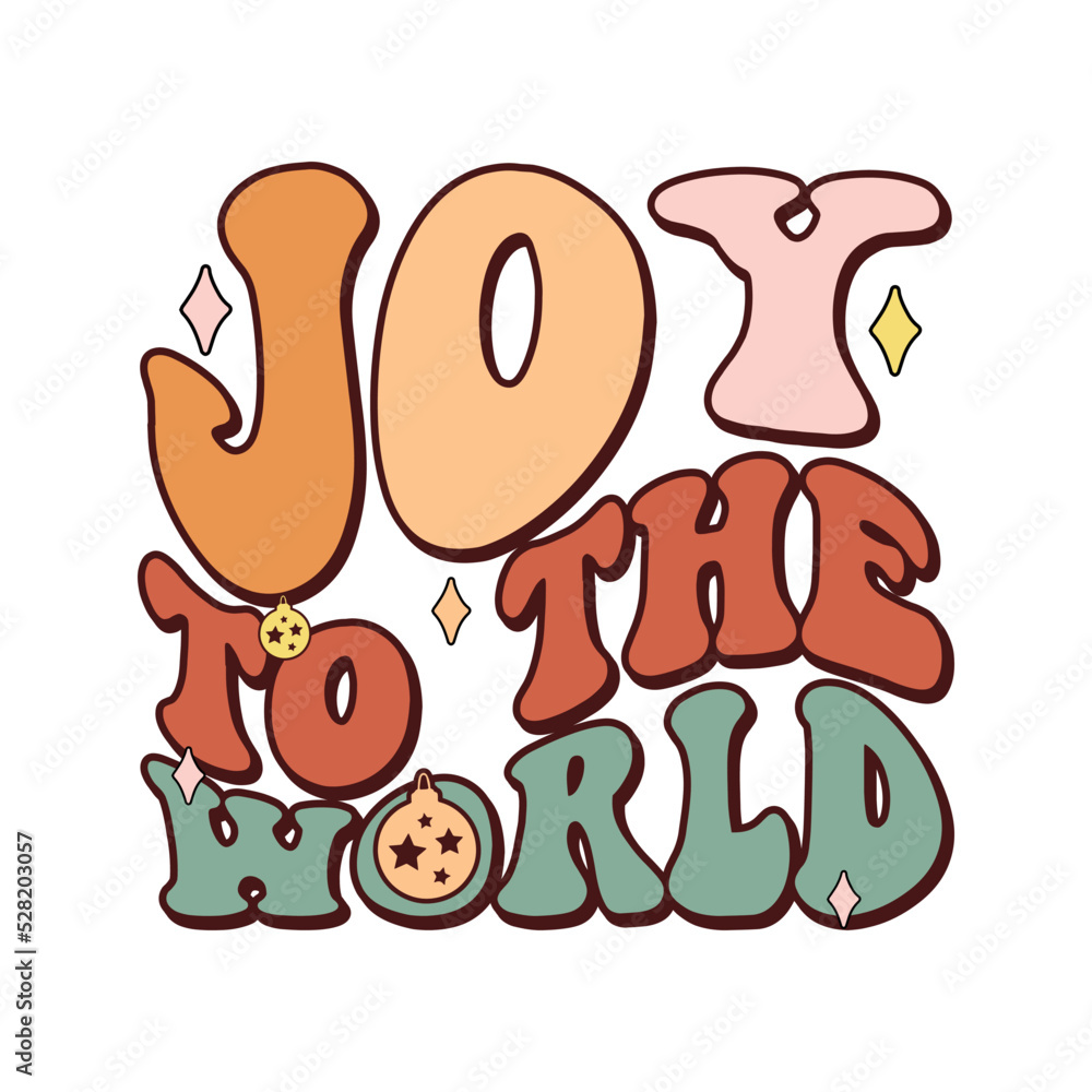 Fototapeta premium joy to the world Retro 