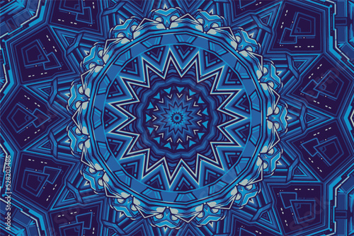 Circular wave glow kaleidoscope lighting effect abstract background for your business