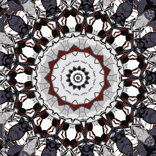 Authentic carpet design illustration
