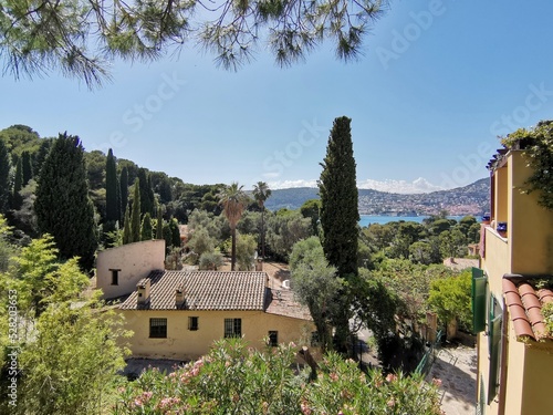 Landscape on the peninsula of Saint-Jean-Cap-Ferrat in the south of France, on the French Riviera
