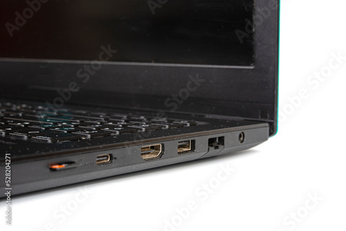 Wallpaper Mural Laptop pc ports usb isolated device connection Torontodigital.ca