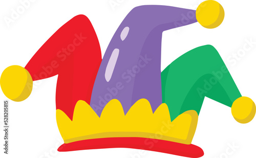 Hand Drawn clown hat illustration