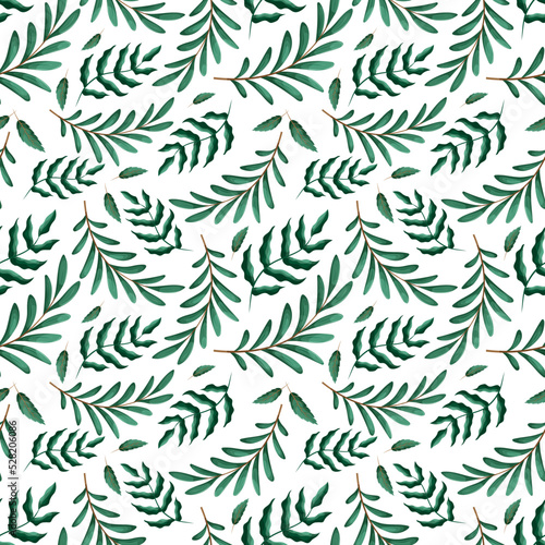 floral pattern with green branches. Ideal for packaging, notebooks, school supplies, children's clothing 2