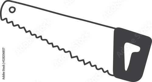 Hand Drawn saw illustration