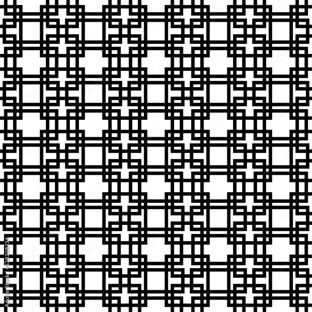 Fototapeta premium squares geometric pattern abstract background seamless. Folk illustration. Tiles wallpaper. Vector art. Ethnic motif. Tribal backdrop. Geometrical Digital paper, textile print, web design, ornamental