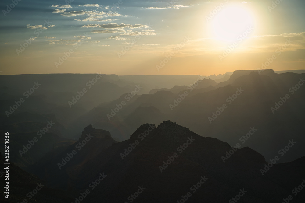Spectacular sunset in grand Canyon Spectacular sunset in grand Canyon