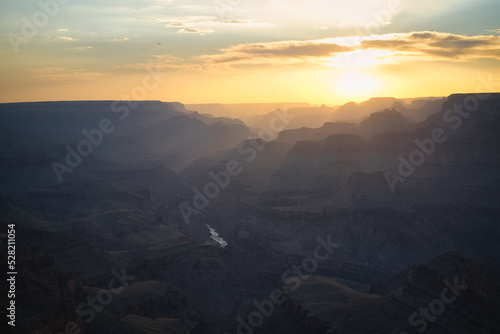 Spectacular sunset in grand Canyon