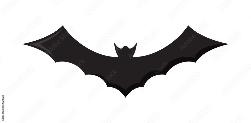 Bat isolated on white background