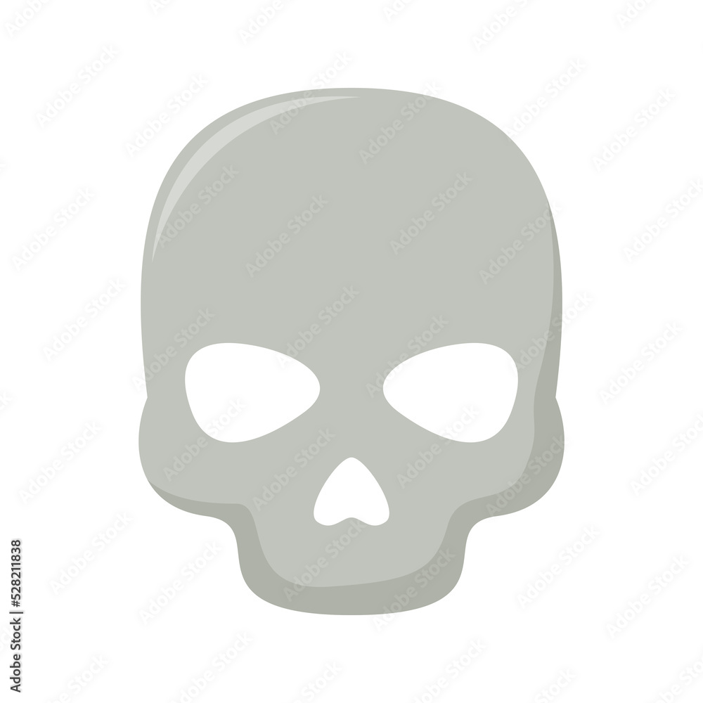 Skull isolated on white background