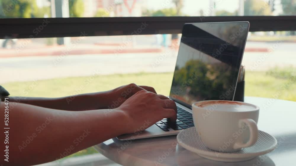 Male hands typing on laptop Male hands typing on laptop