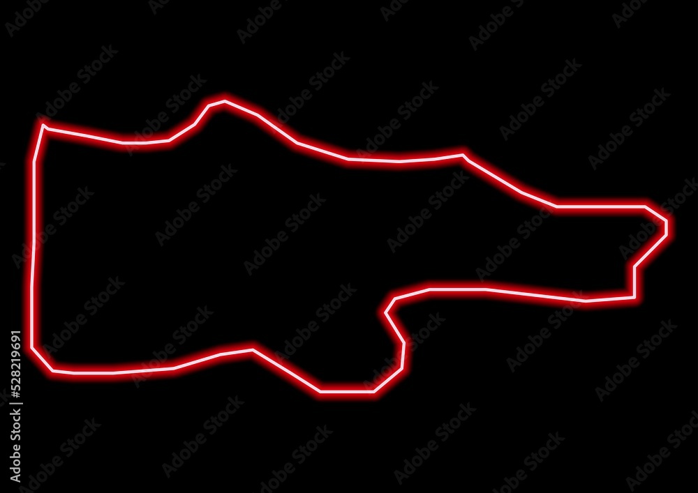 Red glowing neon map of Glasgow United Kingdom on black background. Red glowing neon map of Glasgow United Kingdom on black background.