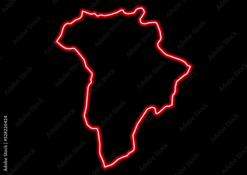 Red glowing neon map of Guatemala Guatemala on black background. Red glowing neon map of Guatemala Guatemala on black background.