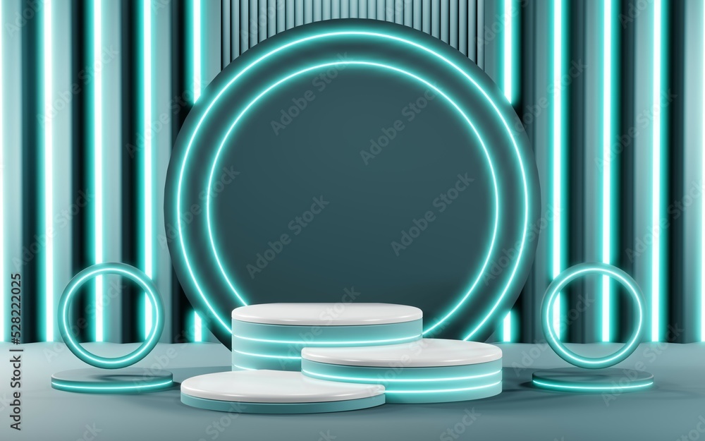 3D rendering of blank product background for cream cosmetics Modern blue pastel podium background 3D rendering of blank product background for cream cosmetics Modern blue pastel podium background