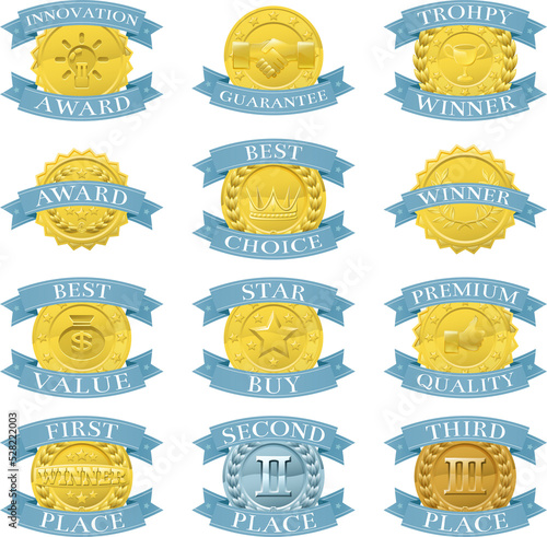 Award medals or badges