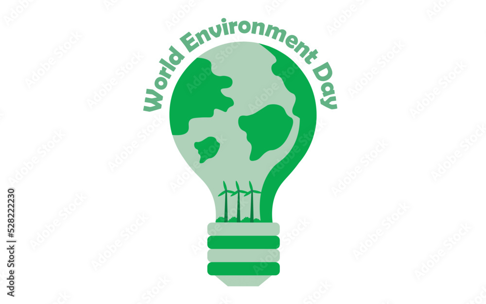 Save Light Save Earth, World environment day. energy saving concept. vector illustration. Save Light Save Earth, World environment day. energy saving concept. vector illustration.