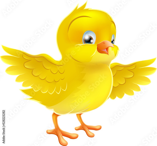 Cute happy little yellow Ea...