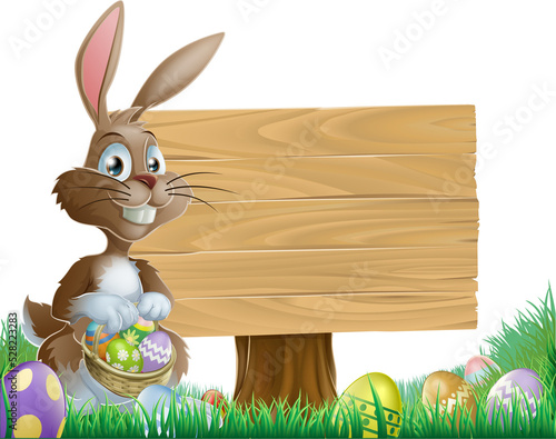 Easter background sign