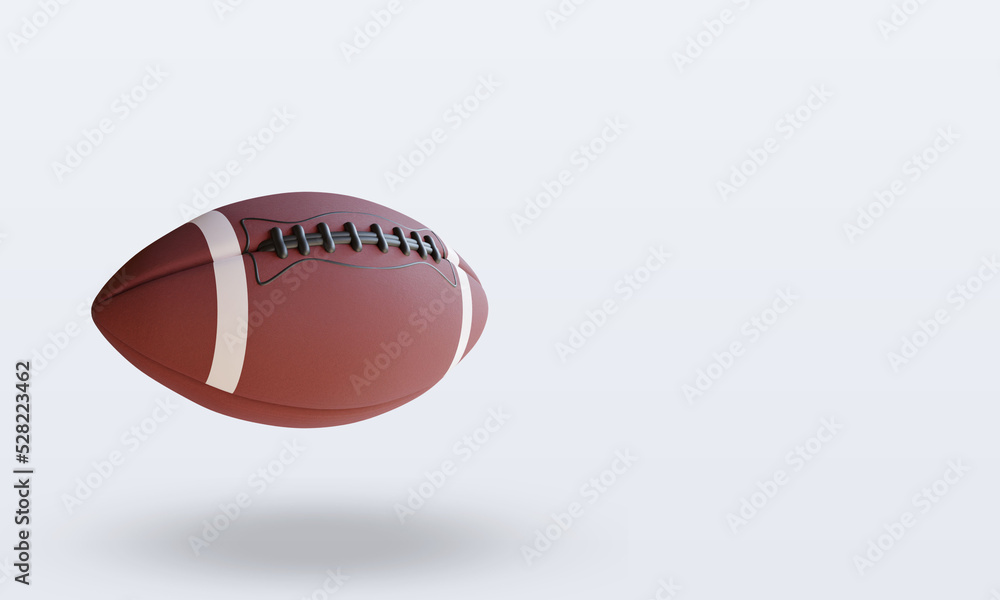 3d Sport Ball American Football rendering left view 3d Sport Ball American Football rendering left view