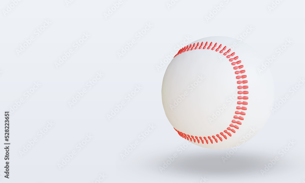 3d Sport Ball Baseball rendering right view 3d Sport Ball Baseball rendering right view