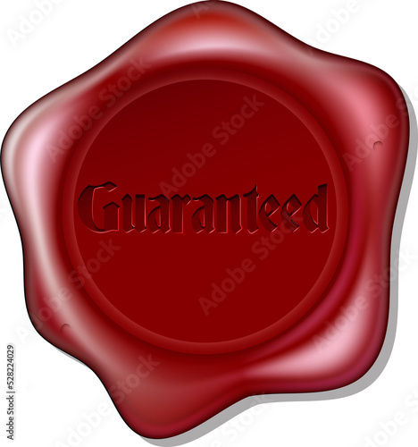 Guaranteed red wax seal