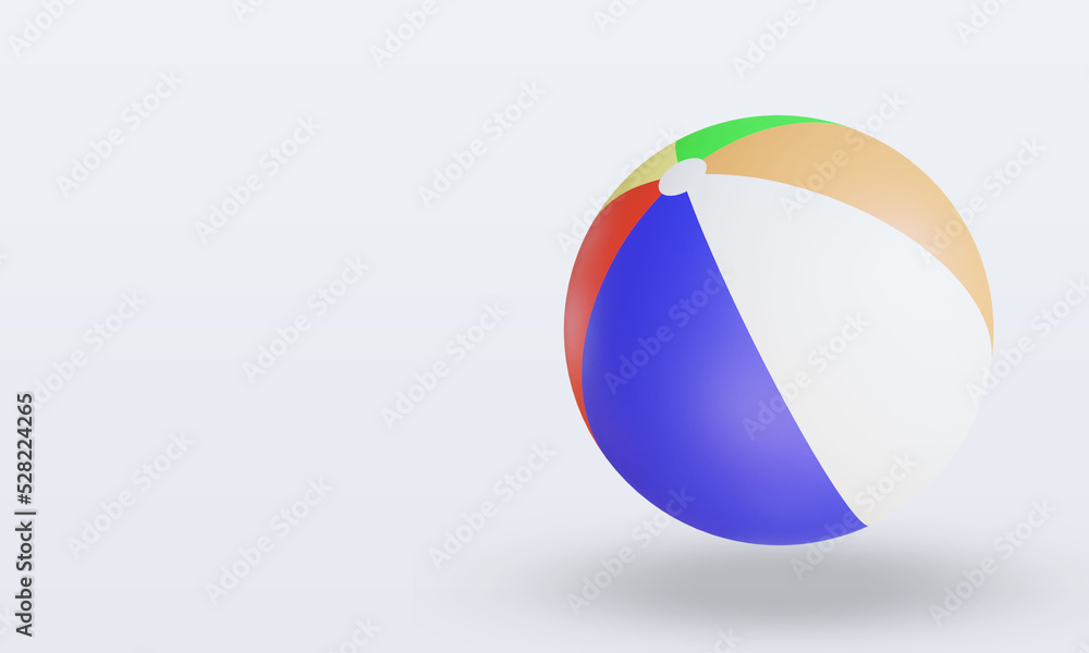 3d Sport Ball Beach Ball rendering right view 3d Sport Ball Beach Ball rendering right view