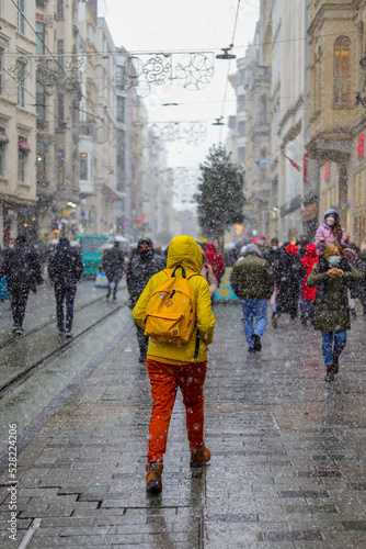 people walking on the street