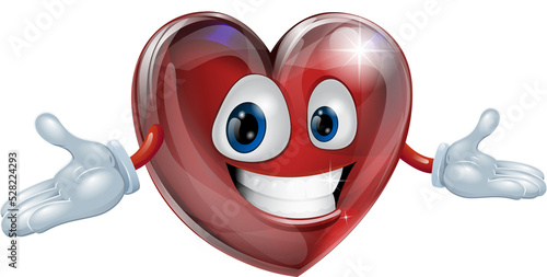 Heart cartoon man illustration