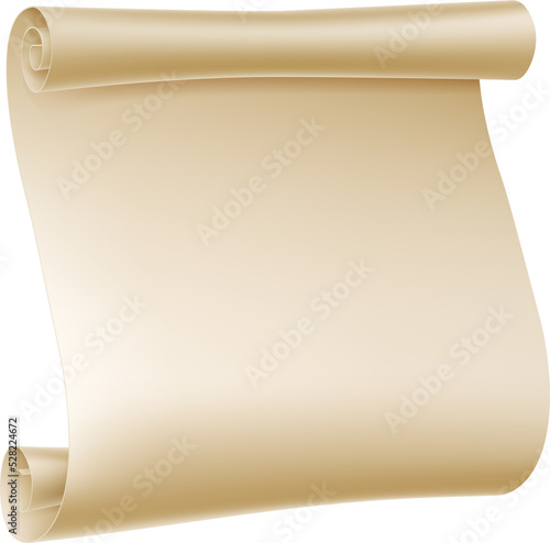Paper Scroll Illustration