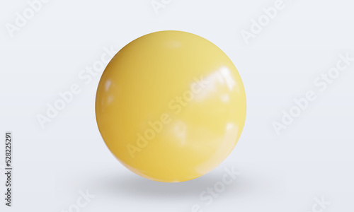 3d Sport Ball Carom Billiards rendering front view
