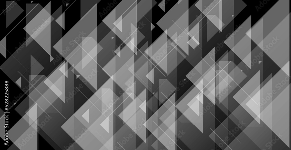Obraz premium black and white abstract triangles