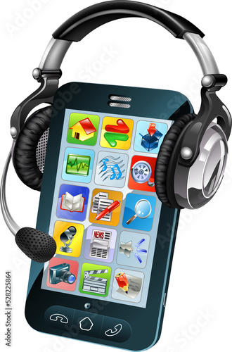 Mobile phone chat concept
