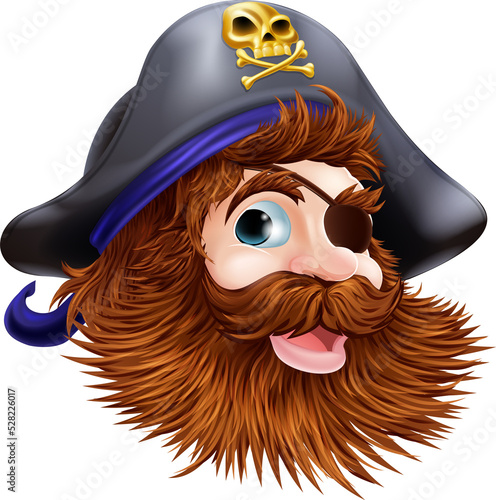 Pirate face illustration