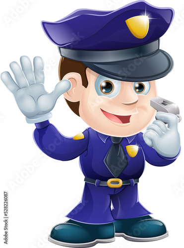 Policeman character cartoon...