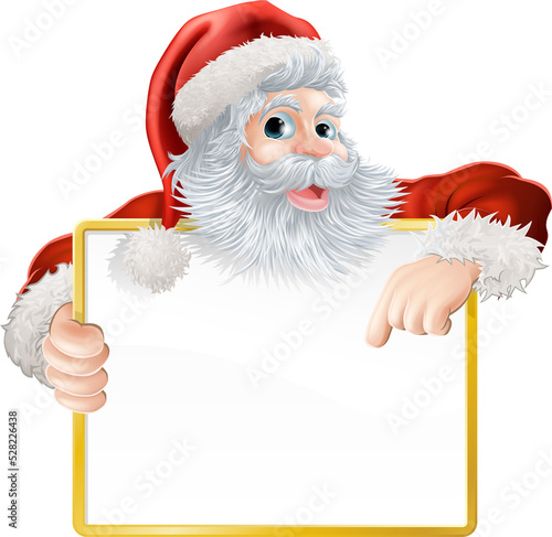 Christmas Santa Claus Sign