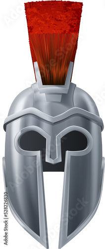 Spartan helmet illustration