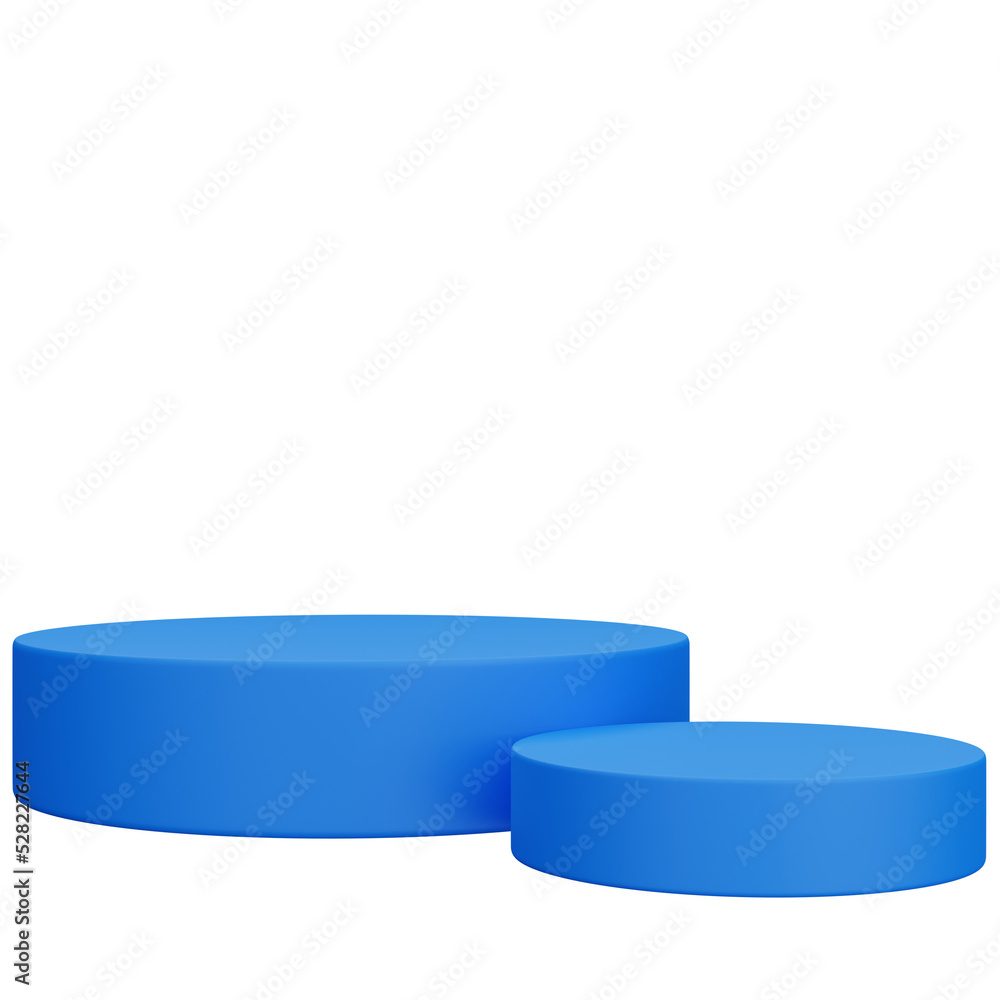 blue circle podium for product display on transparent background. 3D Illustration blue circle podium for product display on transparent background. 3D Illustration