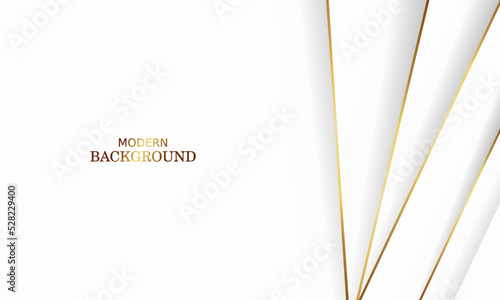 white luxury premium background and gold line.