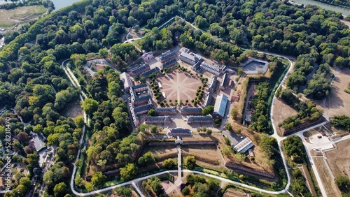 Print op canvas drone photo citadelle Lille France