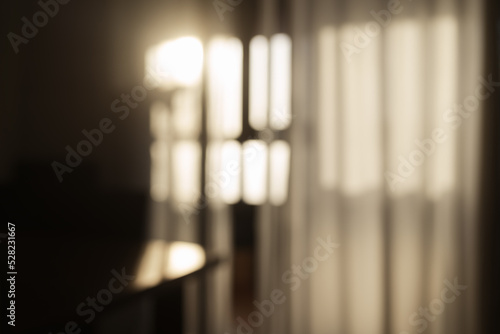 Blurred indoor background of real appartments photo