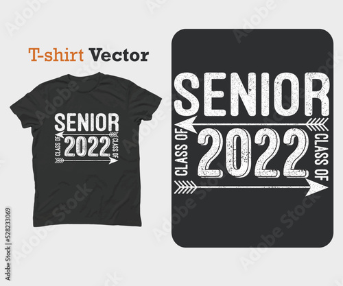 Senior Class of 2022, Graduation T-Shirt Design. Grad School Senior Night Tee Template
By masumdesign