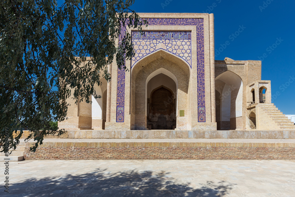 Namazgah mosque is an ancient  space for prayers with open roofs and sides, Bukhara, Uzbekistan