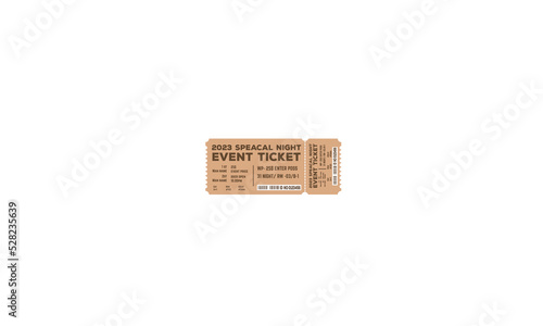 Stand Up Comedy Show Entry Ticket. Modern elegant design template of Event Ticket.