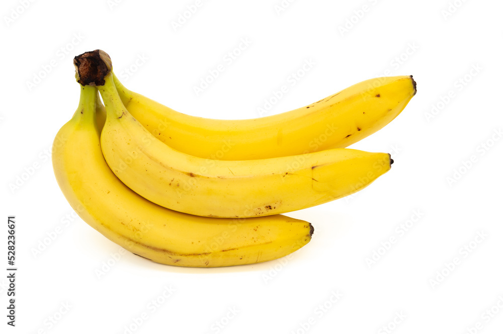 bunch of stale bananas on a white background bunch of stale bananas on a white background