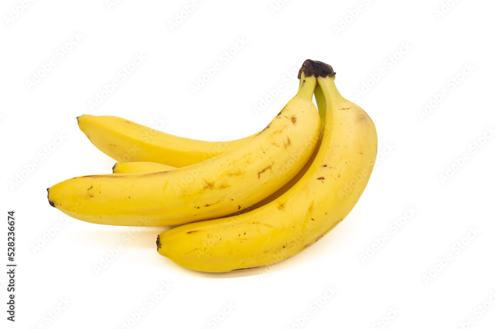 bunch of stale bananas on a white background bunch of stale bananas on a white background