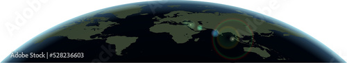 World globe eclipse background