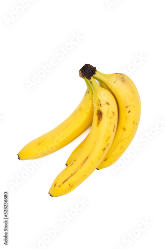 bunch of stale bananas on a white background 