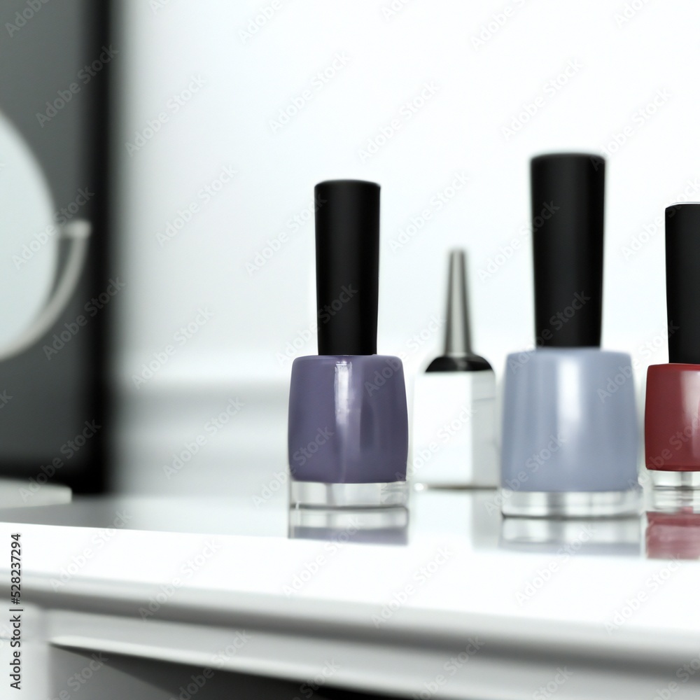 Obraz premium Nail Varnish on a Vanity Table