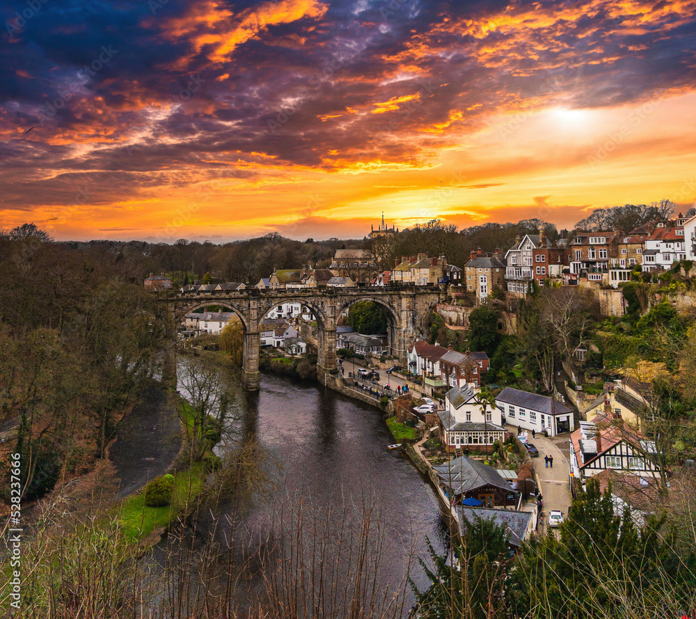 Discover the Charm of Knaresborough - Stock Photo of North Yorkshire Town