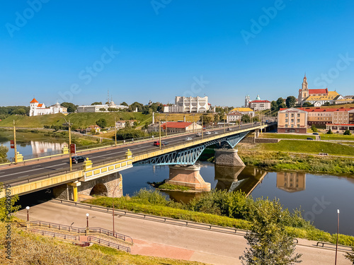 Beautiful view of the center of Grodno. Belarus.