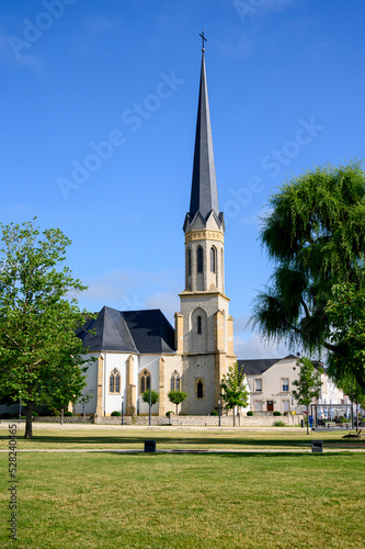 The Saints Peter and Paul church (Eglise Saints-Pierre-et-Paul) in Bertrange (also Bartreng or Bartringen), Luxembourg. 2021/06/29. © Adam Ján Figeľ